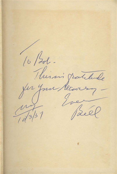 Bill Wilson Signed Second Edition of the Alcoholics Anonymous Big Book -- ''...in gratitude for your recovery...'' -- Also With Edward A. Webster Signed Copy of the AA Book ''Stools and Bottles''